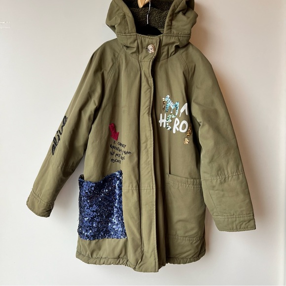Zara Kids Khaki Parka - Picture 8 of 14